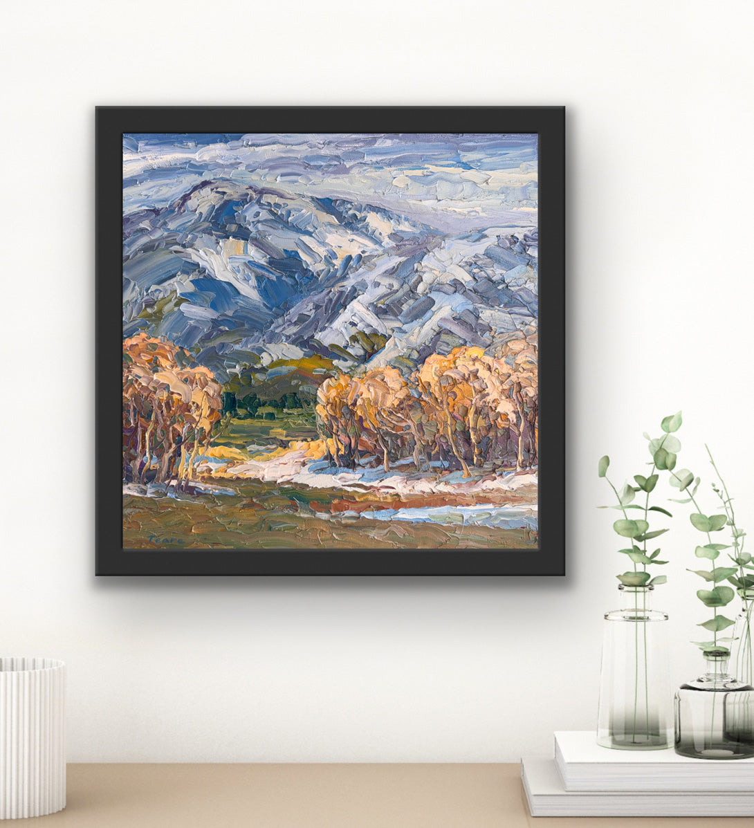 Across the valley, 16" x 16"