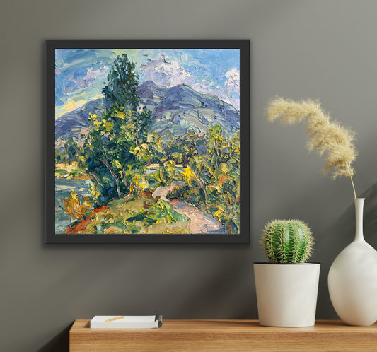 Riverside Path, 16" x 16"