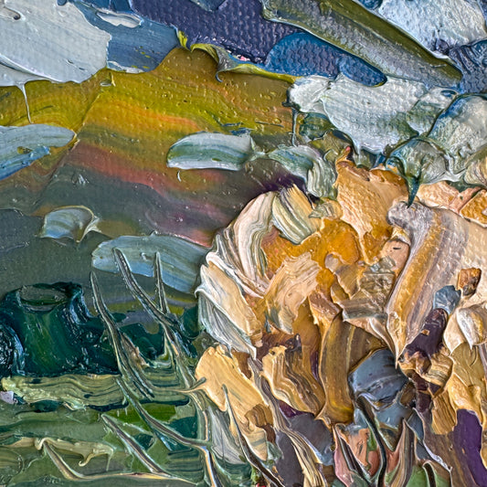 Across the valley, 16" x 16"