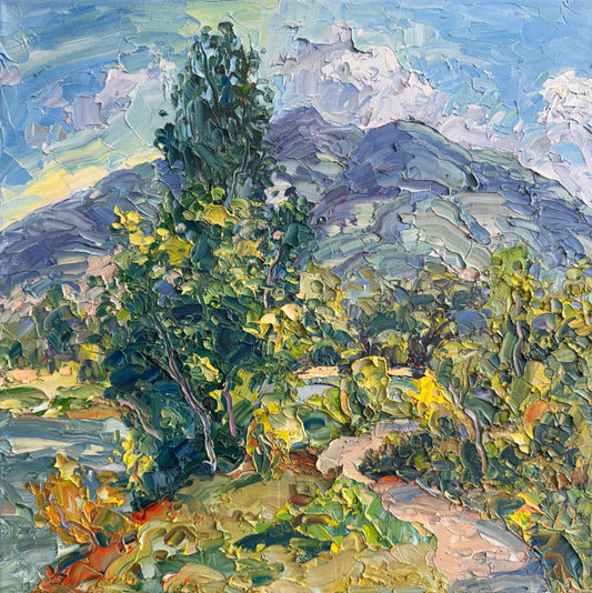 Riverside Path, 16" x 16"